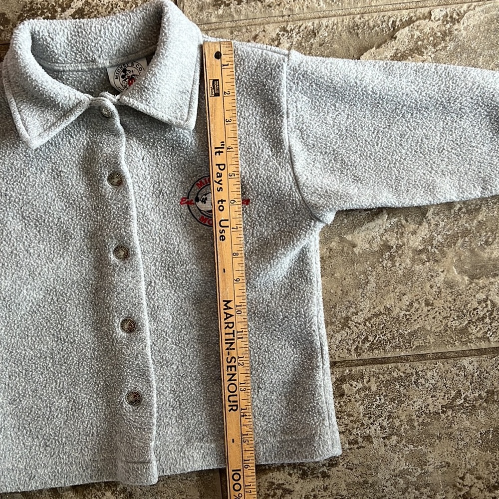 SOLD vintage disney mickey mouse fleece button up jacket - Picture 9 of 10